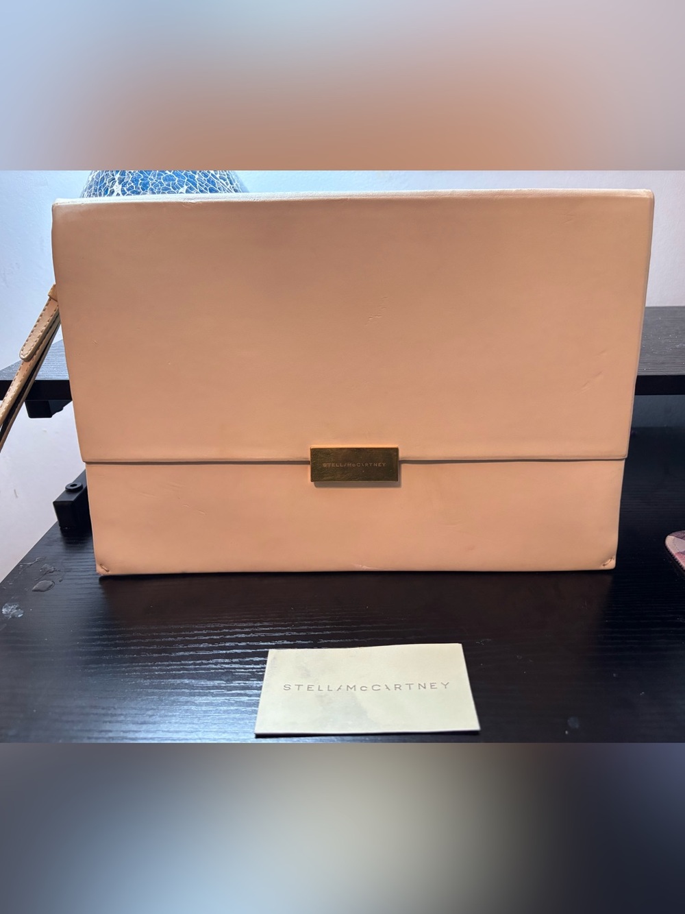 Authentic Stella McCartney Beckett Envelope Clutch / Wristlet – Cream